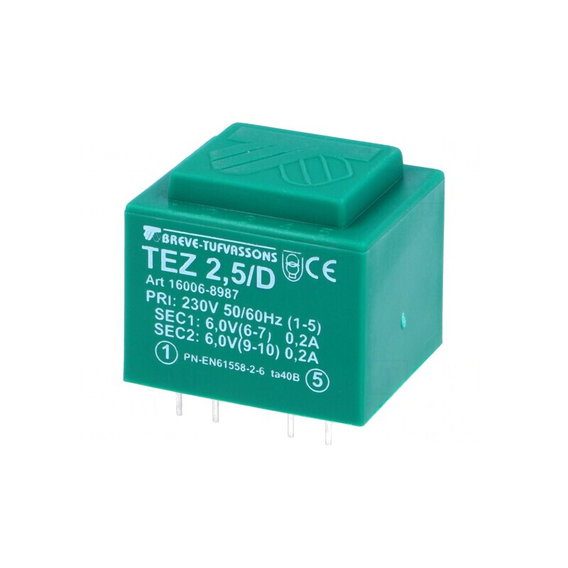 Transformator Încapsulat 2,5VA 230V 6V 208mA | Electronic-mag.ro | Componente Electronice Transformator Încapsulat 2,5VA 230V 6V 208mA | Electronic-mag.ro | Componente Electronice
