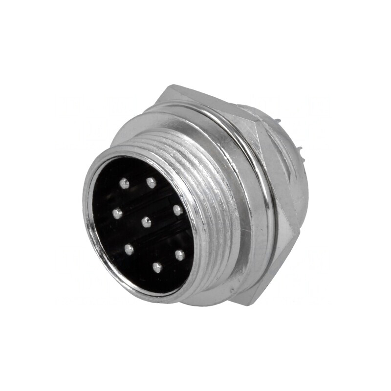 Soclu Microfon Montare Panou 8-PIN | Electronic-mag.ro | Componente Electronice