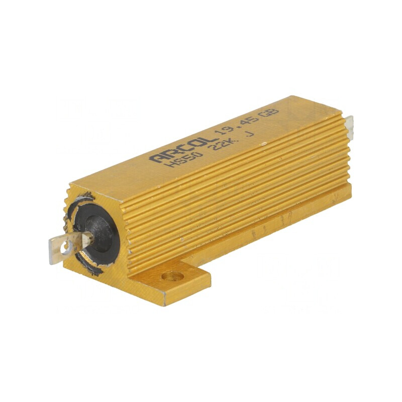 Rezistor Bobinat 22kΩ 50W cu Radiator | Electronic-mag.ro | Componente Electronice