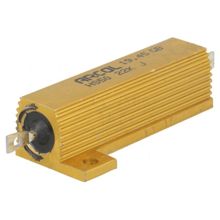Rezistor Bobinat 22kΩ 50W cu Radiator | Electronic-mag.ro | Componente Electronice