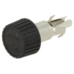 Clemă siguranțe 10A neagră 250V IP40 | Electronic-mag.ro | Componente Electronice