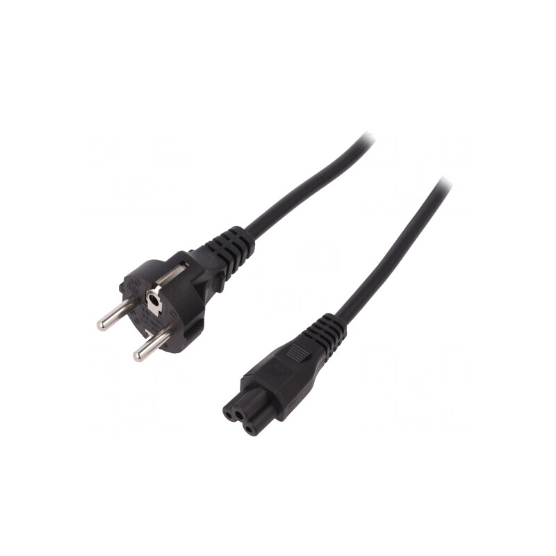 Cablu Alimentare IEC C5 1,2m Negru 10A 250V | Electronic-mag.ro | Componente Electronice