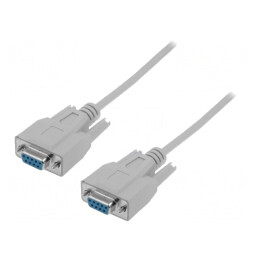 Cablu D-Sub 9pin 3m Gri Ecranat | Electronic-mag.ro | Componente Electronice