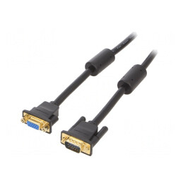 Cablu D-Sub 15 pini HD Negru 1m