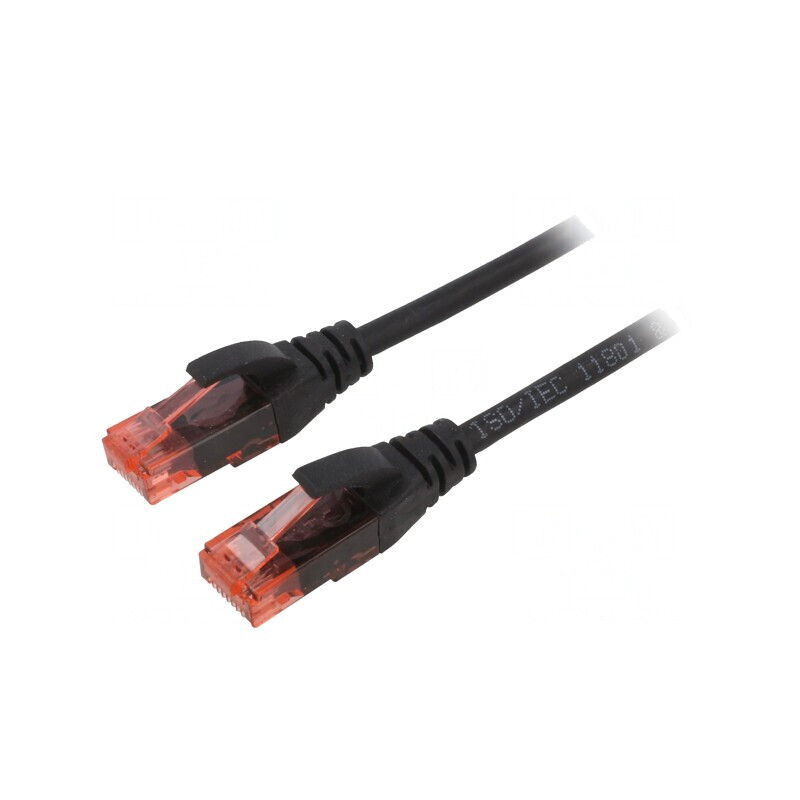 Patch Cord U/UTP Cat6 Negru 5m | Electronic-mag.ro | Componente Electronice