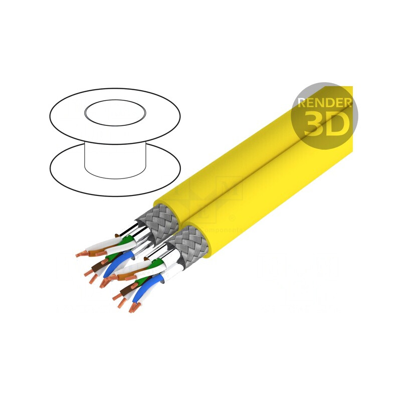 Cablu ETHERLINE® LAN 1000 S/FTP Cu LSZH 23AWG | Electronic-mag.ro | Componente Electronice Cablu ETHERLINE® LAN 1000 S/FTP Cu LSZH 23AWG | Electronic-mag.ro | Componente Electronice