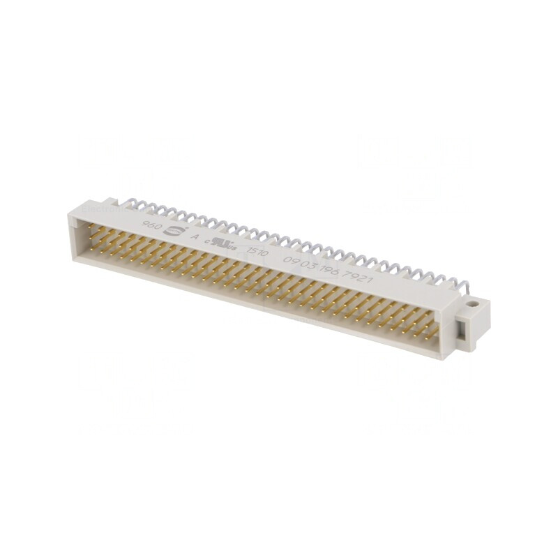 Soclu DIN 41612 tip C 96-PIN THT 90° | Electronic-mag.ro | Componente Electronice