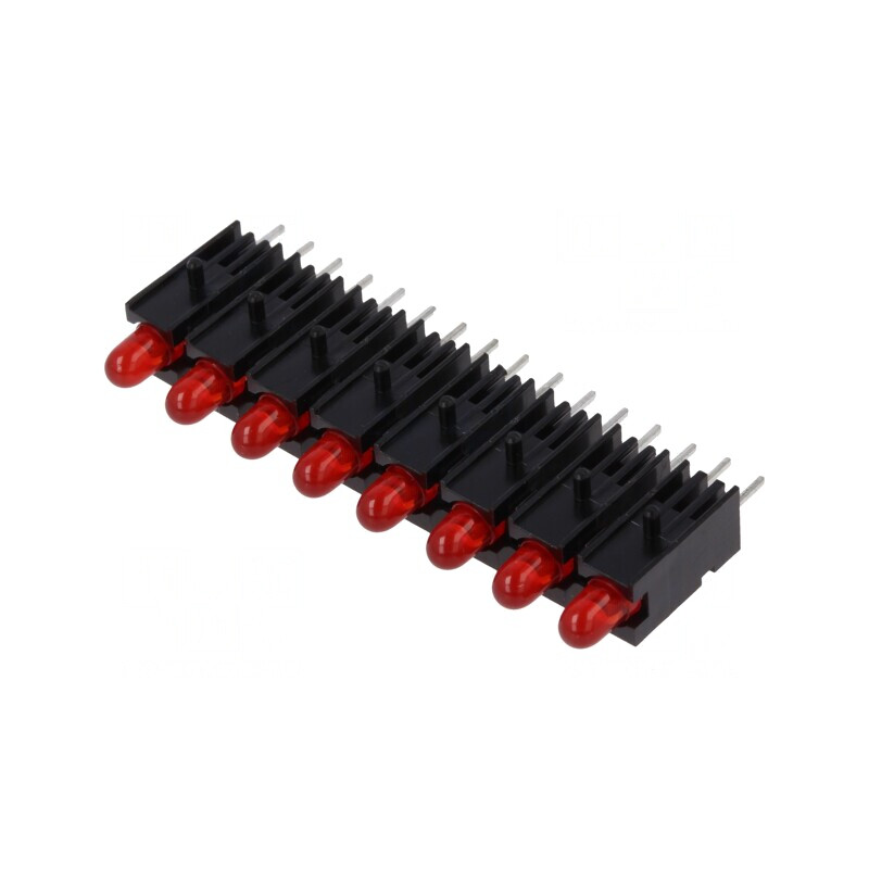 LED Roșu 2,8mm 8 Diode 20mA | Electronic-mag.ro | Componente Electronice