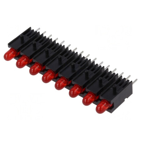 LED Roșu 2,8mm 8 Diode 20mA | Electronic-mag.ro | Componente Electronice