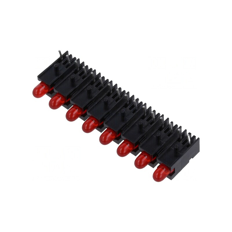 LED Roșu 2.8mm 8 Diode 20mA 60° 1.2-4mcd | Electronic-mag.ro | Componente Electronice