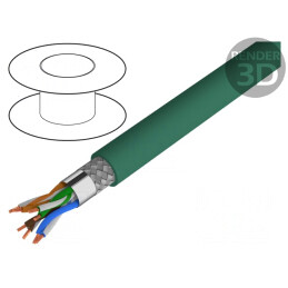 Cablu de Rețea ETHERLINE Cat.5e SF/UTP 4x2x26AWG Cu PUR | Electronic-mag.ro | Componente Electronice