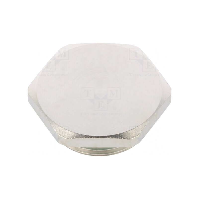 Capac de protecție IP68 M25 1,5 alamă nichelată | Electronic-mag.ro | Componente Electronice