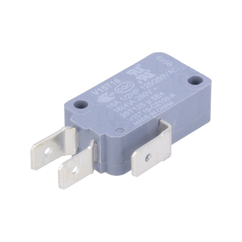 Microîntrerupător SNAP ACTION 16A 250V SPDT fără manetă | Electronic-mag.ro | Componente Electronice