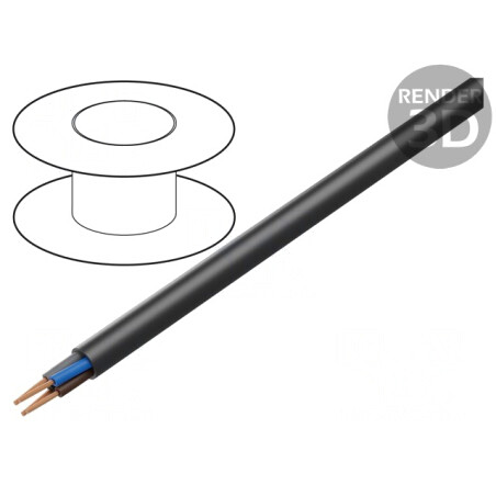 Cablu Electric Negru 4x1.5mm² Gumat 450V/750V | Electronic-mag.ro | Componente Electronice