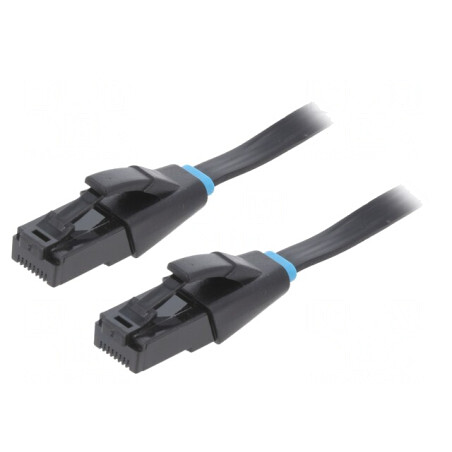 Patch cord negru 8m U/UTP Cat6 | Electronic-mag.ro | Componente Electronice