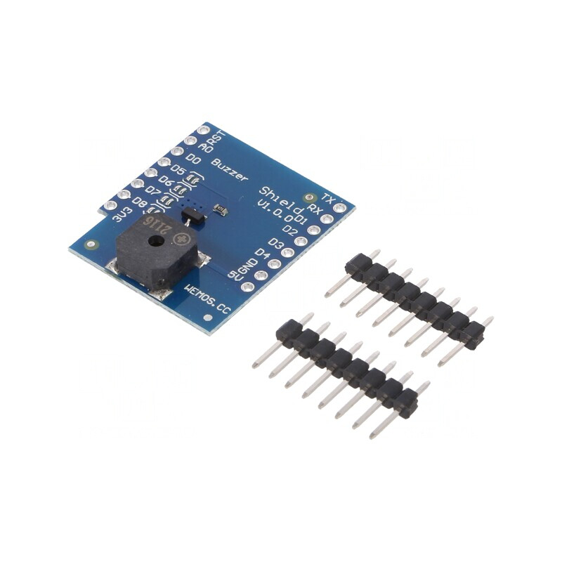 Semnalizator Buzzer Shield 28x25mm D1 Mini | Electronic-mag.ro | Componente Electronice