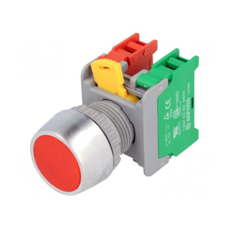 Comutator Acționat Prin Apăsare 22mm 1NC NO | Electronic-mag.ro | Componente Electronice