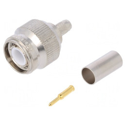 Mufă TNC Tată Drept 50Ω Crimp PTFE RG223 RG400 | Electronic-mag.ro | Componente Electronice