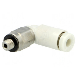 Racord Push-In Filetat 90° M3 1-10 Bar | Electronic-mag.ro | Componente Electronice
