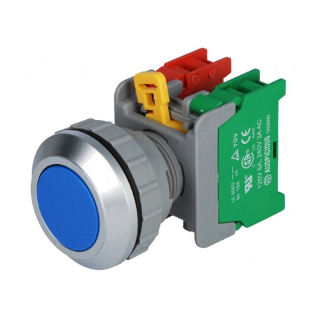 Comutator Apăsare 30mm 1NC 1NO | Electronic-mag.ro | Componente Electronice