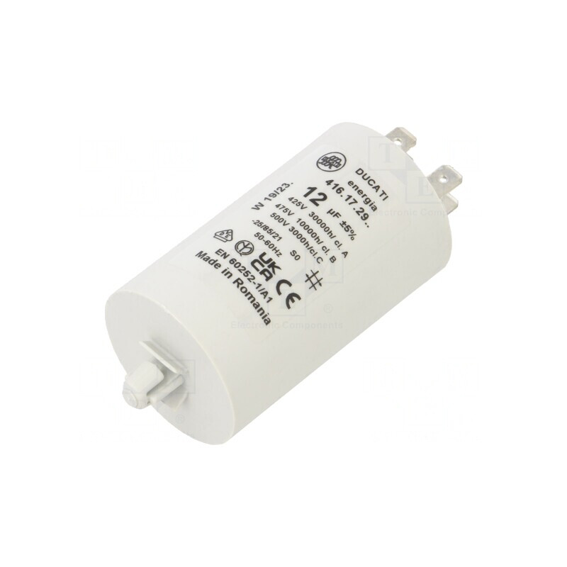 Condensator Motor 12uF 425VAC ±5% | Electronic-mag.ro | Componente Electronice Condensator Motor 12uF 425VAC ±5% | Electronic-mag.ro | Componente Electronice