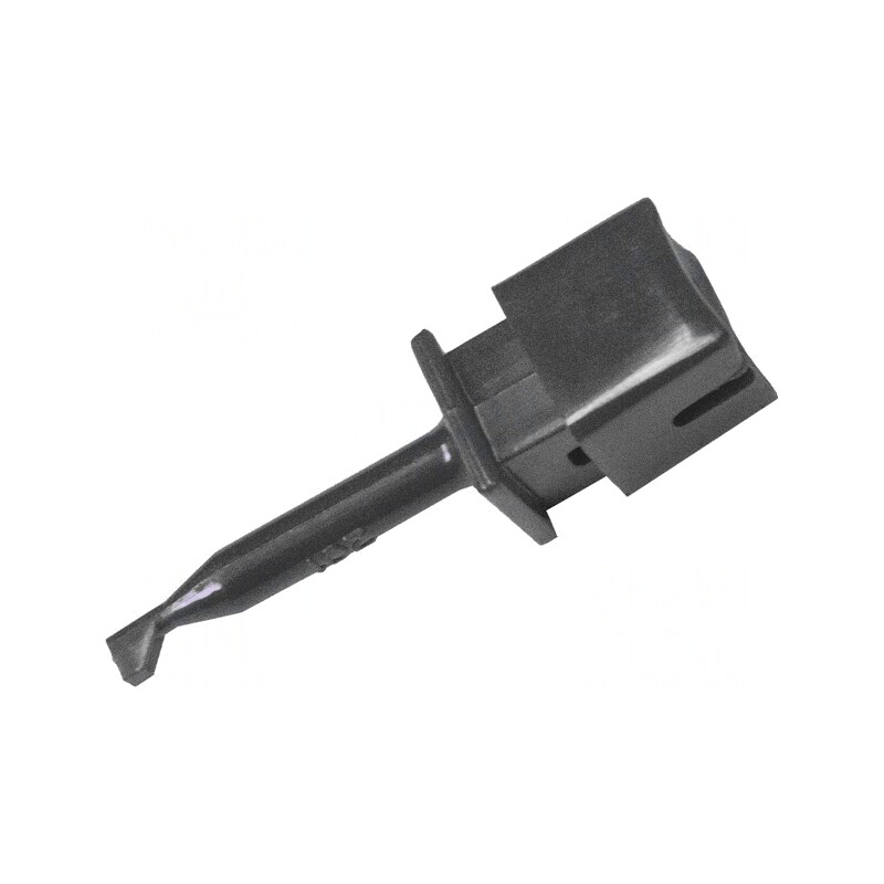 Clemă de măsurare cu cârlig 10A neagră 1kV 44mm | Electronic-mag.ro | Componente Electronice