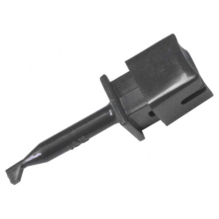 Clemă de măsurare cu cârlig 10A neagră 1kV 44mm | Electronic-mag.ro | Componente Electronice
