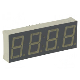 Afişaj LED 7 Segmente 14mm 4 Digiți Verde | Electronic-mag.ro | Componente Electronice