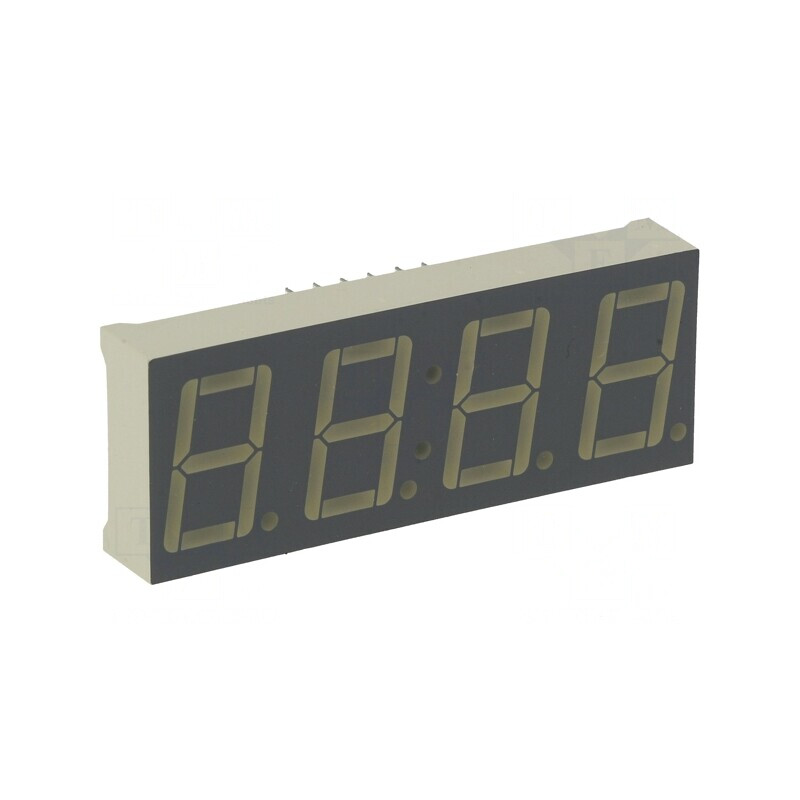 Afişaj LED 7 Segmente 14mm 4 Digiți Verde | Electronic-mag.ro | Componente Electronice
