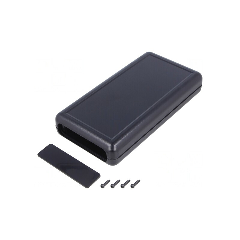 Carcasă ABS neagră 70mm x 135mm x 24mm UL94HB | Electronic-mag.ro | Componente Electronice