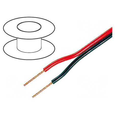 Cablu Difuzor 2x4mm2 OFC Negru-Roșu | Electronic-mag.ro | Componente Electronice