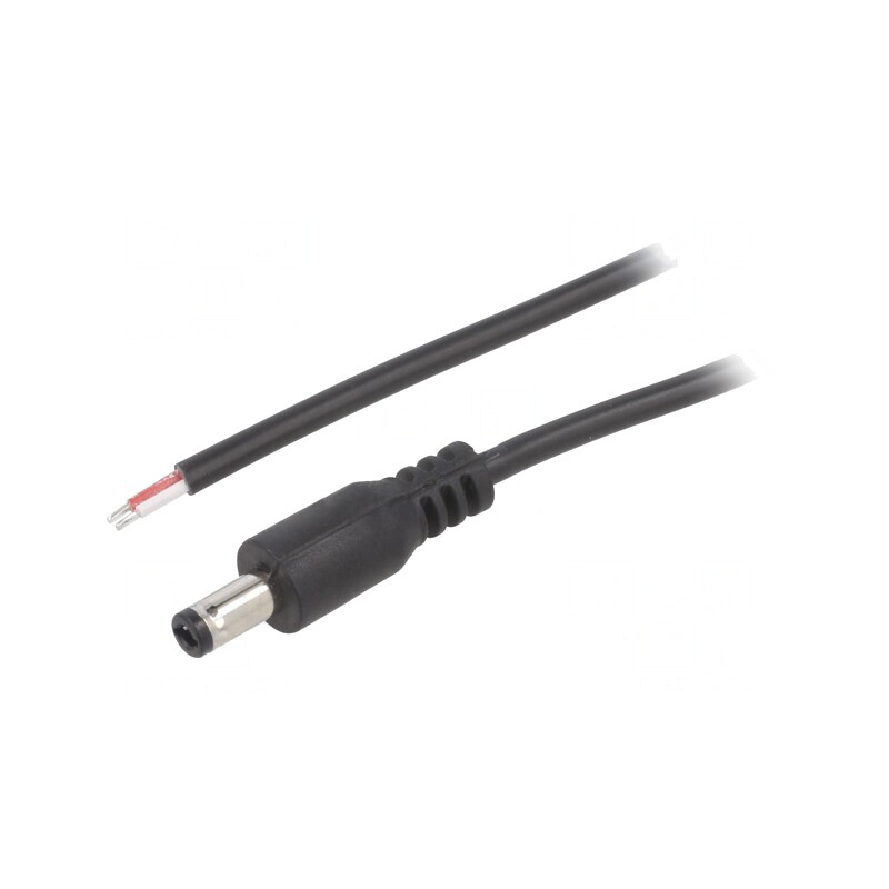 Cablu Alimentare DC 5,5/2,5 Negru 1,5m | Electronic-mag.ro | Componente Electronice