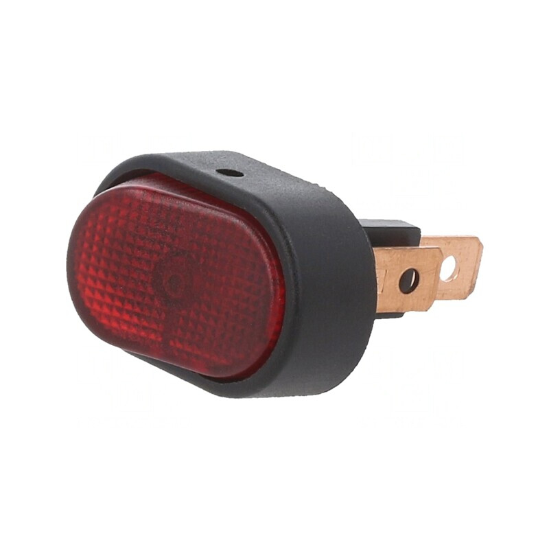 Comutator Rocker SPST ON-OFF 30A 12V LED Roșu | Electronic-mag.ro | Componente Electronice