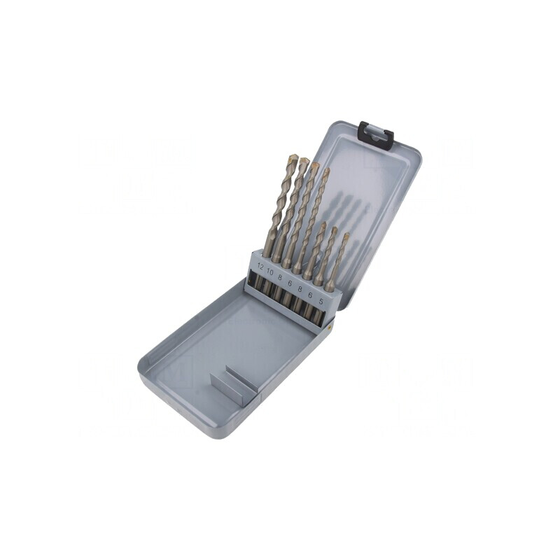 Set burghie beton carbură sinterizată 7 buc. | Electronic-mag.ro | Componente Electronice
