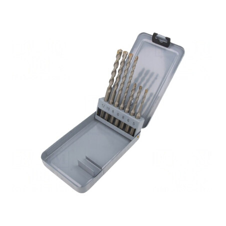Set burghie beton carbură sinterizată 7 buc. | Electronic-mag.ro | Componente Electronice