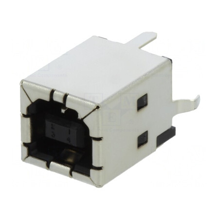 Conector USB Tip B Vertical T/H | Electronic-mag.ro | Componente Electronice