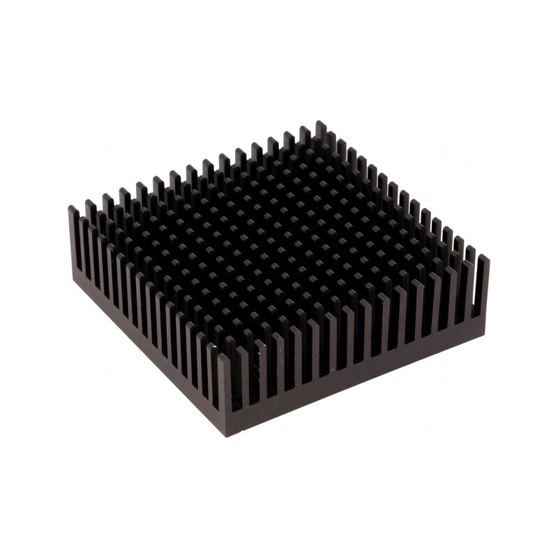 Radiator Extrudat Negru 53.3x53.3x16.5mm | Electronic-mag.ro | Componente Electronice
