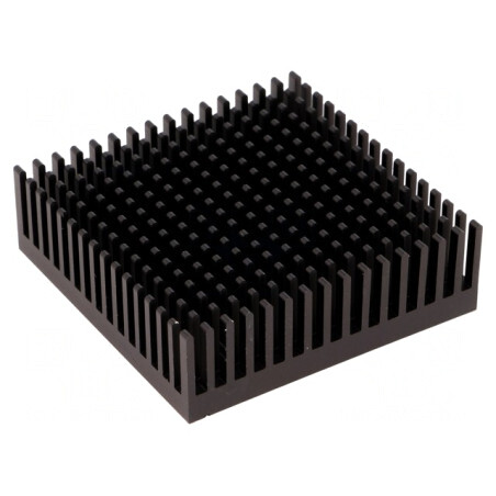 Radiator Extrudat Negru 53.3x53.3x16.5mm | Electronic-mag.ro | Componente Electronice