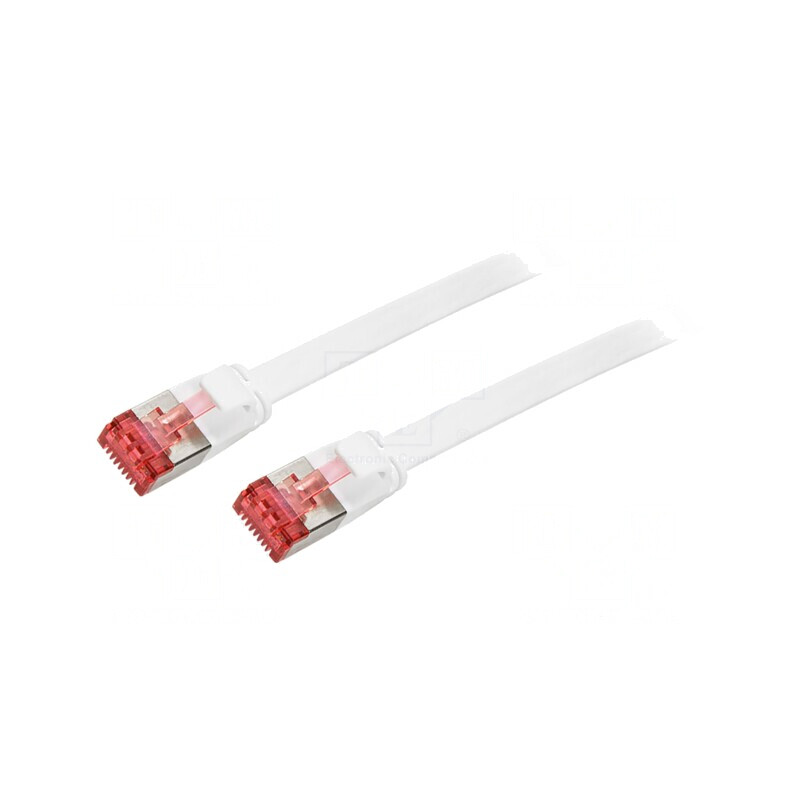 Patch cord U/FTP Cat 6 PVC Alb 3m Aurit | Electronic-mag.ro | Componente Electronice