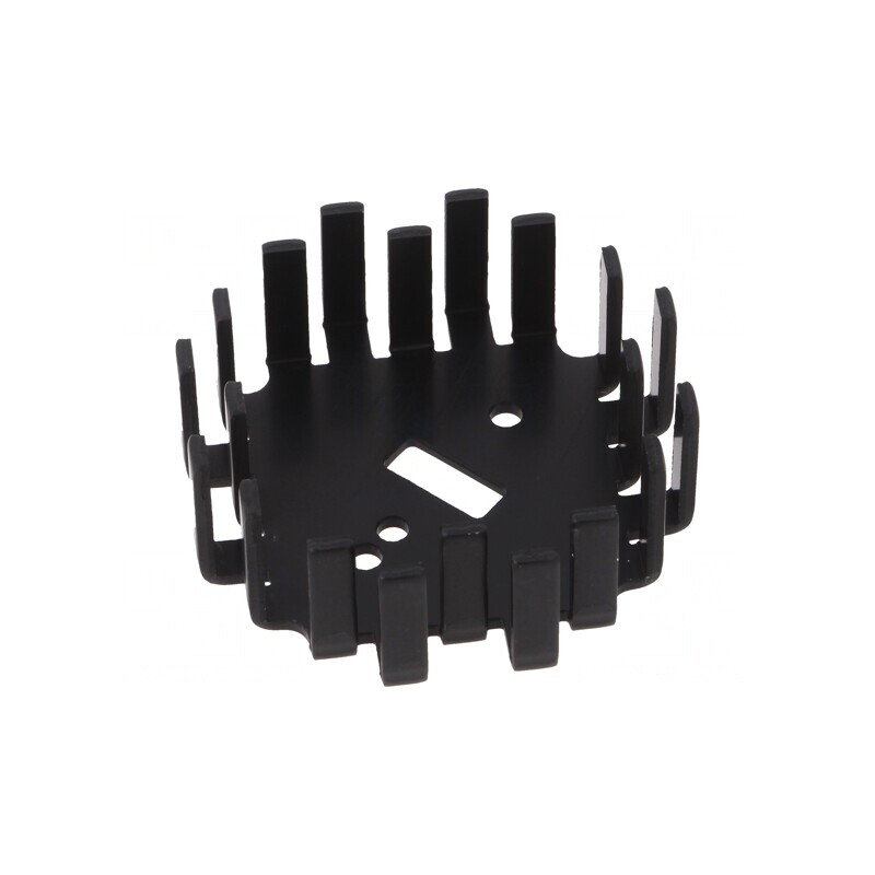 Radiator Extrudat Negru 64x64x23.3mm | Electronic-mag.ro | Componente Electronice