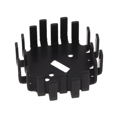 Radiator Extrudat Negru 64x64x23.3mm | Electronic-mag.ro | Componente Electronice