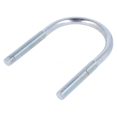 Bridă U oțel zinc 70mm 77mm | Electronic-mag.ro | Componente Electronice