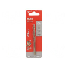 Burghiu Metal 6mm HSS-Co | Electronic-mag.ro | Componente Electronice