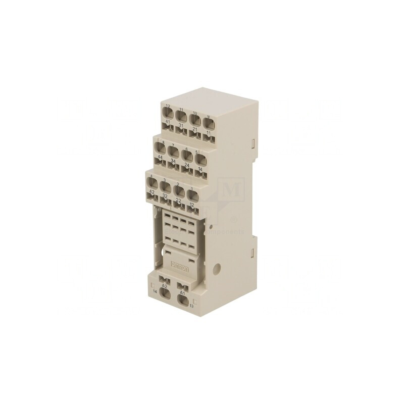 Stativ pentru şină DIN compatibil cu H3YN-2, H3YN-4, MY4, MY4N | Electronic-mag.ro | Componente Electronice
