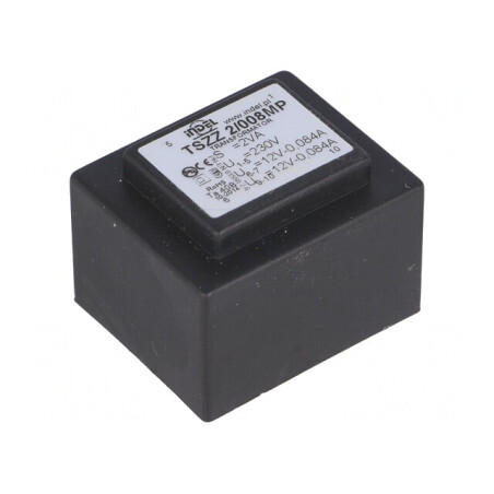 Transformator încapsulat 2VA 230V-12V PCB | Electronic-mag.ro | Componente Electronice