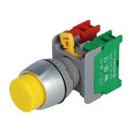 Comutator apăsare 22mm 1NC/1NO | Electronic-mag.ro | Componente Electronice