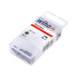 Capăt de șurubelniță Phillips PH1 25mm, set 3 buc. | Electronic-mag.ro | Componente Electronice