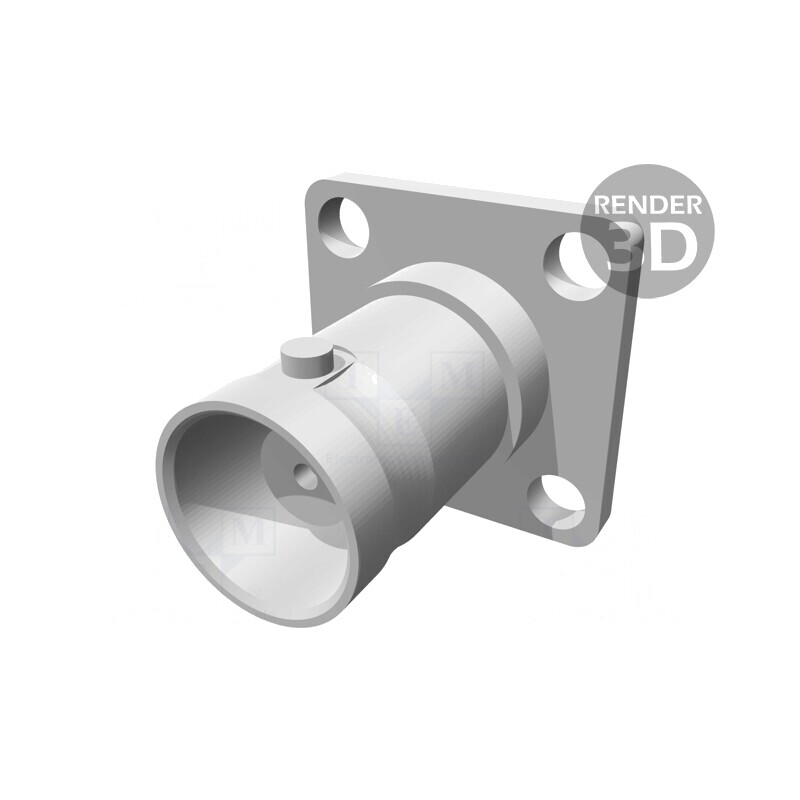 Conector BNC Mamă PTFE 50Ω | Electronic-mag.ro | Componente Electronice