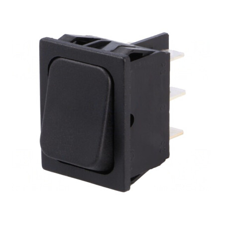 Intrerupator Balansoar DPDT ON-ON 16A 250V Negru IP40 | Electronic-mag.ro | Componente Electronice