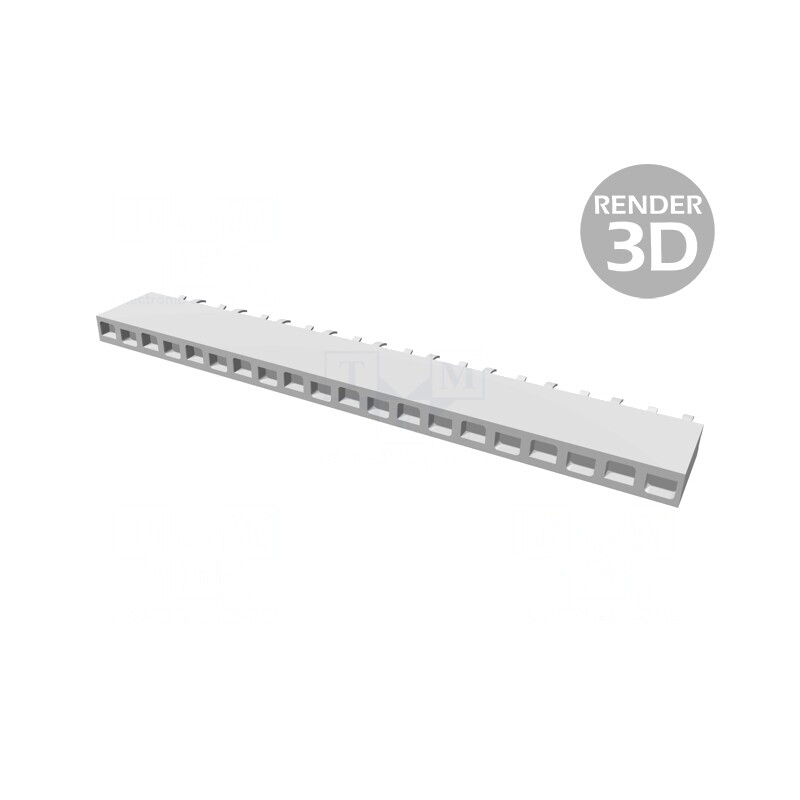 Soclu pini mamă 20 pini 2.54mm THT | Electronic-mag.ro | Componente Electronice